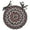 Limestone, variant on Park Designs Cozy Cottage Braided Blue Chairpad