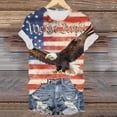 thumbnail image 5 of Leey-World 4th of July Shirts for Women America Printed Tshirt Patriotic Vintage USA Tee Tops 4th Of July Shirt Funny Women(Brick Red,2XL), 5 of 7