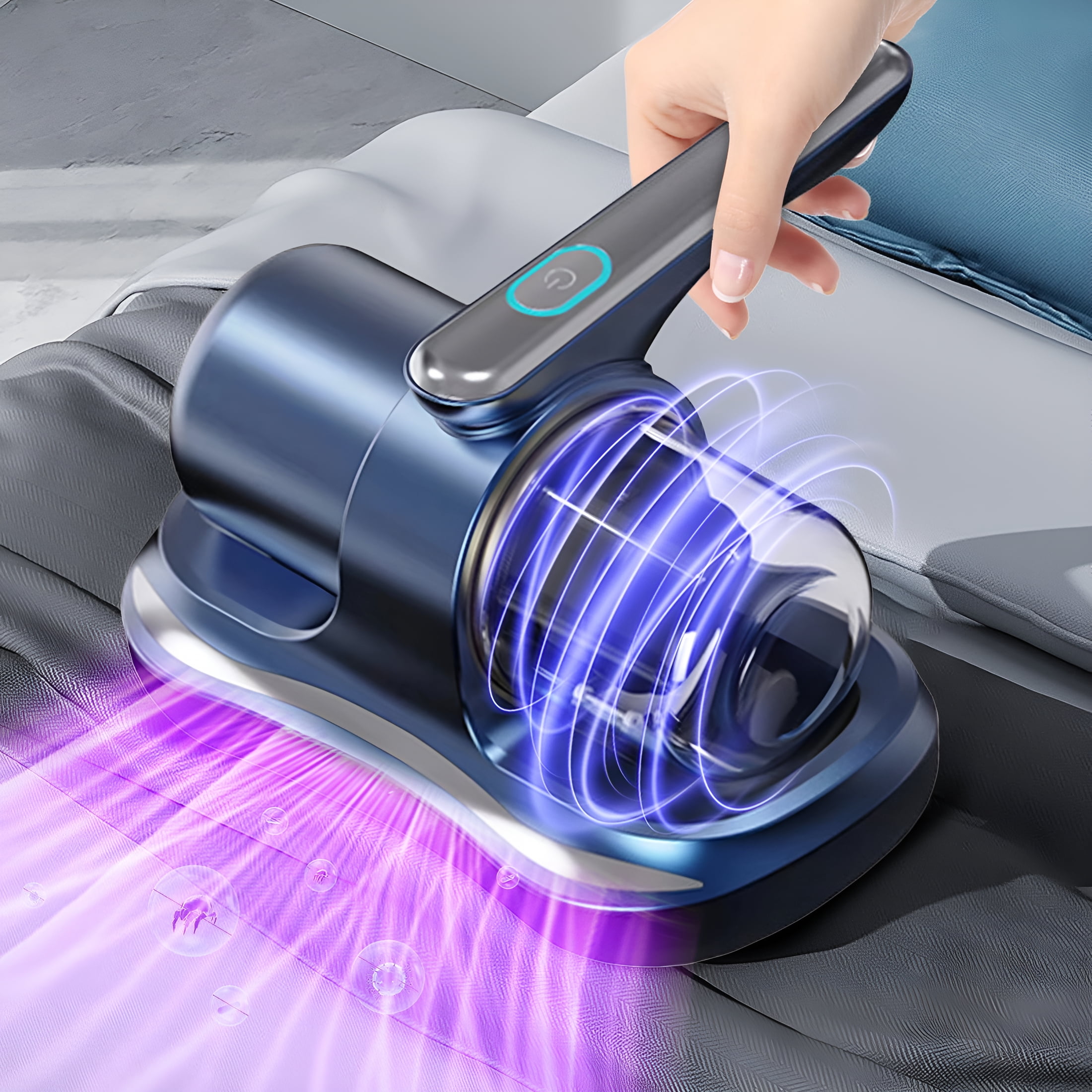 ZEPARO High-Suction Wireless Bed Bug Vacuum Cleaner - Powerful Deep Cleaning for Home with 8000PA Suction,USB Type-C Charging Multi-color