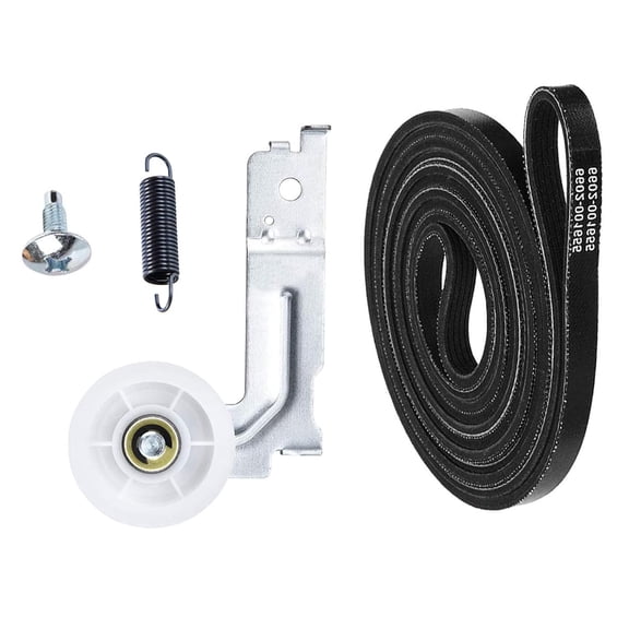 Upgraded Dryer Belt & Idler Pulley Kit for Samsung Dryer, Includes 6602-001655 Belt DC93-00634A Pulley & DC61-01215B Spring, Fits DV45H7000EW DV48H7400EW