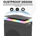 thumbnail image 2 of RGB Cooling Fan for Xbox Series S, Cooling System with 3 Speed Level Adjustable, 7 Modes RGB Light Strip, Dust Filter, Low Noise and 2 USB Port, Cooler Fan for Xbox Series S Console(White), 2 of 6