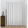 thumbnail image 6 of (2 pack) Eclipse Draft Stopper Room Darkening Fleece Lined Rod Pocket, Single Curtain Panel, White, 42" W x 84" L, 6 of 12
