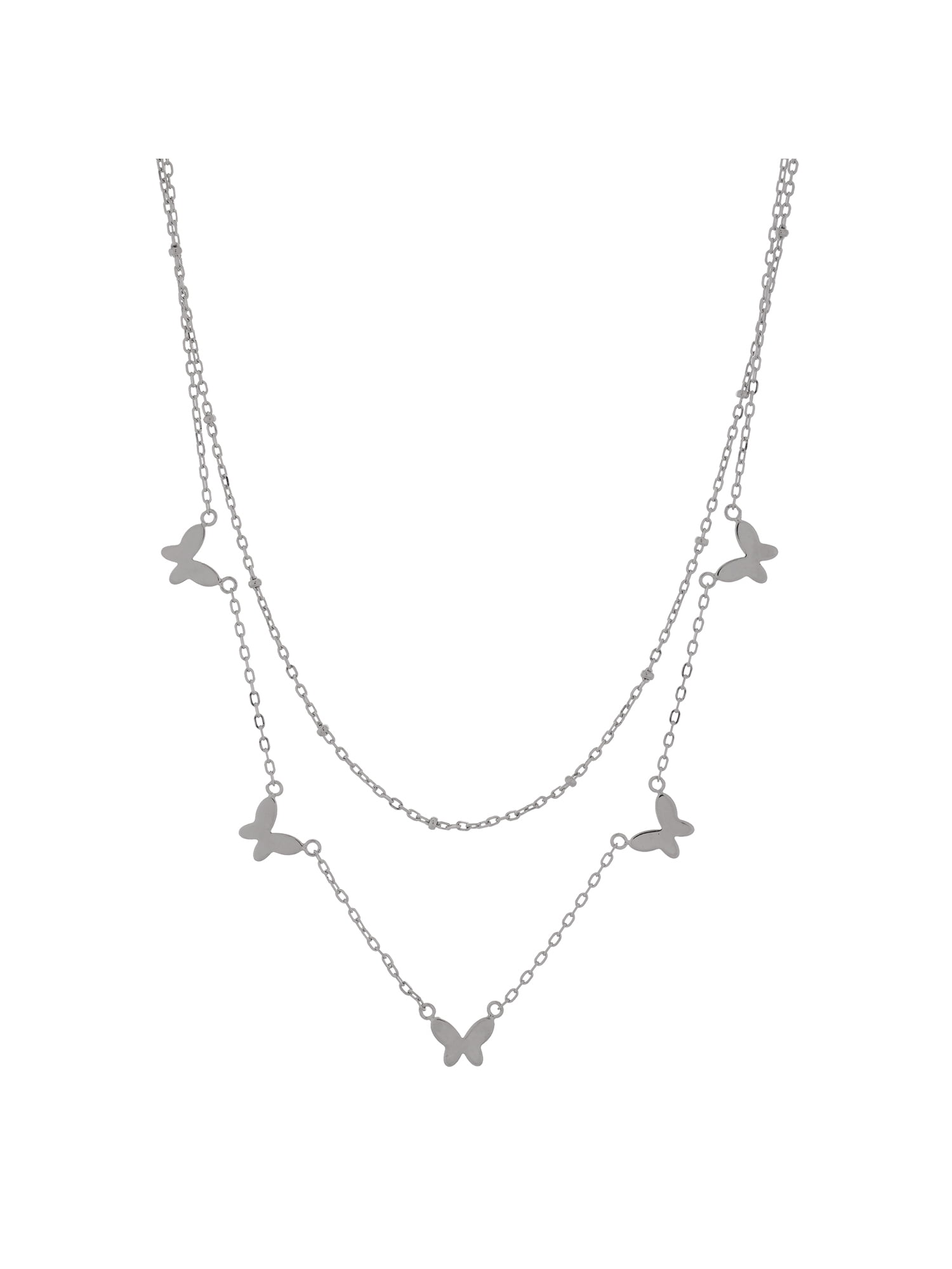 Sterling Silver Double Layered 