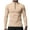 Beige, variant on successthop Sun Shirt for Men Long Sleeve UV Protection Plus Size Quarter Zip Mock Neck Breathable Lightweight Clothes