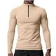 thumbnail image 1 of pstuiky camisas de manga larga para hombre, Protector solar de verano para hombre, transpirable, de color sólido, con cremallera, cuello alto y manga larga. camisetas de hombre xxl, 1 of 5