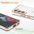 thumbnail image 5 of for Samsung Galaxy S22 Case, Slim Shockproof Electroplated Samsung Galaxy S22 Protective Phone Case, White, 5 of 6