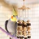 thumbnail image 5 of Loro, 3 piezas de masticable de madera para pájaros con soporte, escalera, columpio para cacatúa, jaula para pájaros, accesorios de juguete, 5 of 5