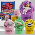 thumbnail image 2 of LEEYNEER Newest Crunchy Slime Set 12 Packed for Kids 200ml 9 Color Mixing Fruit Cloud Cotton Candy Slime Kids Mud Toy Soft Clay Making Kit Ages 5-7 8-12 Kids Clay Gift Toys, 2 of 6