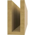 thumbnail image 4 of Ekena Millwork 4"W x 8"H x 32"L Block Woodgrain TimberThane Rafter Tail, Primed Tan, 4 of 6