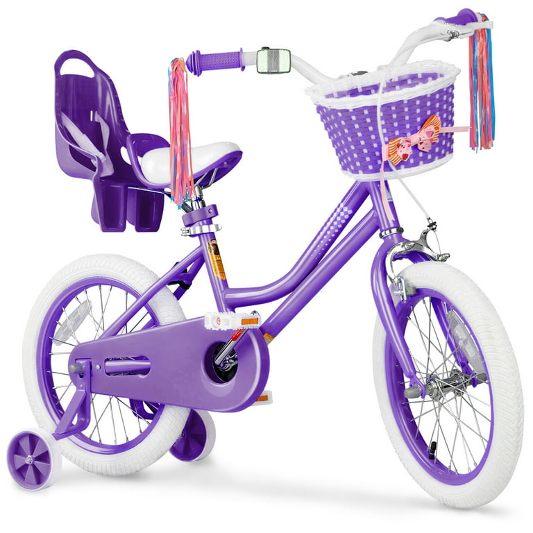 Bicycle Kids Girls Bike With Basket For 2-12 Years Old Kids, 20