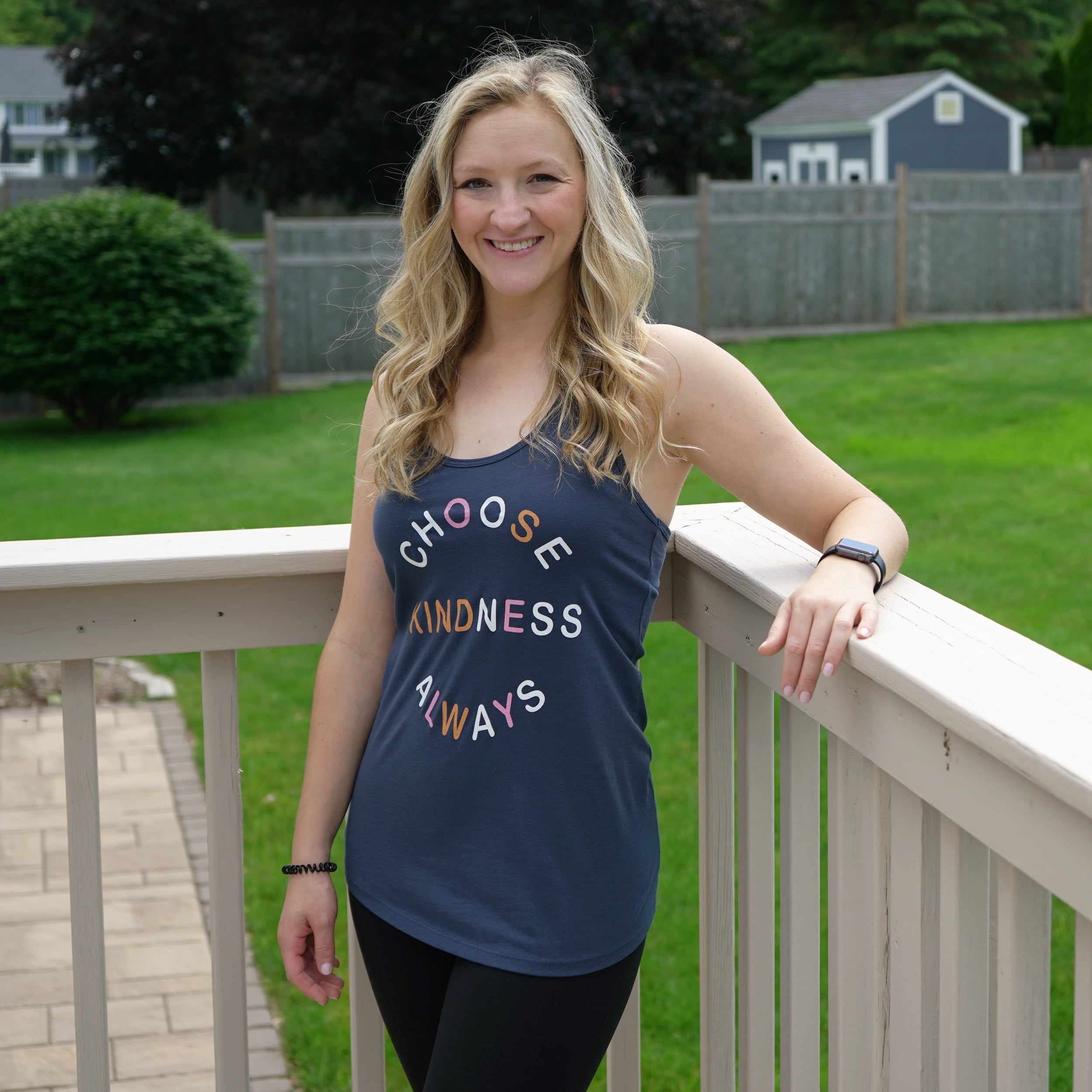 Simply Threads Women's Active Choose Kindness Always Graphic Tank Top