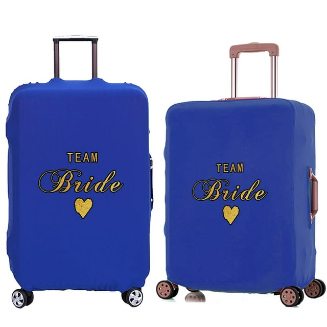 Luggage Cover Travel Suitcase Protective Cover for Trunk Case 18 '' -28 '' Foldable Light Elastic Suitcase Cover Bride Pattern 8Bride024 M