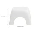 thumbnail image 3 of 1Pack Stepping Stool for Toddlers NonSkid LoadBearing Capacity Shoe Changing White Plastic Square, 3 of 9