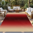 thumbnail image 2 of Dark Red Yellow Ombre Outdoor Rug for Patio/Deck/Porch, Non-Slip Large Area Rug 5 x 8 Ft, Farmhouse Modern Gradient Art Indoor Outdoor Rugs Washable Area Rugs, Reversible Camping Rug Carpet Runner, 2 of 8