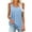 Light Blue, variant on Fancifize Summer Tank Tops for Women Pleated Double Strap Camisole Loose Fit Casual Scoop Neck Sleeveless Shirts