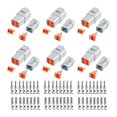 thumbnail image 1 of 72 PCS Deutsch DTP Connector Kit 4 Pin Automotive Waterproof Connectors 6 Sets with Size 12 Stamped, 1 of 5