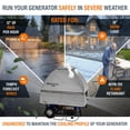 thumbnail image 5 of GenTent Open Frame Universal Steel Clamp Kit – Universal Kit for Portable Generators - Flame Retardant, Waterproof Vinyl (Plus - Grey) Generator Tent, 5 of 6