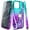 Aqua/Purple, variant on Nagebee Case for iPhone 13 Pro Max with Tempered Glass Screen Protector, Sparkle Glitter Liquid Bling Diamond [Ring Holder & Wrist Strap] Women Girls Cute Case