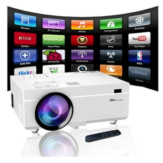 Mini-projector, draagbare video, Full HD, 1080p, intelligente led-projector, geïntegreerde luidspreker, thuisbioscoopprojector, compatibel met smartphone-stick //HDMI/AV/USB (#1