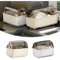 thumbnail image 4 of Dish Drying Rack with Lid,Multifunctional Dish Drying Rack with Drawer Type Drain Tray,Large Capacity Utensil Storage,Removable Cutlery Holder for Kitchen Counter, 4 of 7