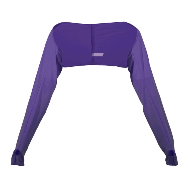 Manga de enfriamiento Unique Bargains Mantón de brazo de protección solar poliéster con orificio para el dedo Púrpura oscuro