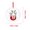 U, variant on CuiLiyq 26 Initial Letters Christmas Tree Pendant, Xmas Candy Reindeer Ornaments with Rope Mini Personalized Round Decorations, for Christmas Party Gifts DIY Decor (Acrylic, M)