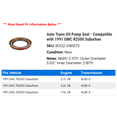 thumbnail image 2 of Auto Trans Pump Seal - Compatible with 1991 GMC R2500 Suburban, 2 of 2