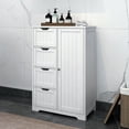 thumbnail image 2 of Winado Bathroom Storage Cabinet with 4 Drawers & Single Door White, 2 of 14