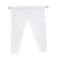 thumbnail image 4 of 1/12 Dollhouse Puertas de ventana francesas dobles blancas de con cortina de bricolaje, 4 of 8