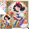 thumbnail image 1 of Pintura de diamante 5D DIY taladro redondo completo parcial AB nieve Wdftyju 45x55cm blanco, 1 of 9
