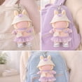 thumbnail image 6 of Lavender Outfit Set for 15–17cm Plush Dolls, 5-Piece Doll Clothes Accessories with Hat, Sweater, Skirt, Shoes & Mini Camera Charm (Purple), 6 of 6