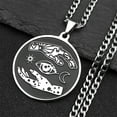 thumbnail image 4 of New style and fashion Tarot cards 14K White Gold Necklaces Women Retro European and American fashion Necklace Jewelry, 4 of 6