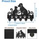 thumbnail image 2 of Colgador de llaves para pared con forma de gato y perro, 11,8 x 7,8 pulgadas, con forma de huella de pata de animal, con forma de corazón, para montar en la pared con 5 ganchos de aleación., 2 of 9