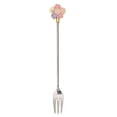 thumbnail image 2 of Joernso Dessert Spoon Cherry Blossom Shape Delicate Stainless Steel Five-pointed Star Fruit Fork Spoon for Coffee, 2 of 8