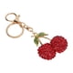 thumbnail image 4 of Llavero de cereza con forma de cereza, lindo llavero de moda para coche con llavero, gancho, lindo llavero para decoración de bolso para cumpleaños, rojo, 4 of 12