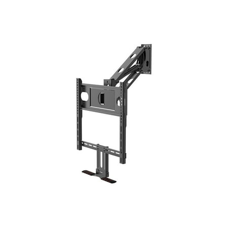 Monoprice Above Fireplace Pull-Down Full-Motion Articulating TV Wall Mount Bracket - For TVs 32in to 50in, Max Weight 60lbs, VESA Patterns Up to 400x400, Rotating , Height