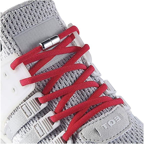 SUSWIM Elastic Tieless Shoe Laces - No Tie Shoelaces for All Adult and Kids Sneakers（2 Pair）