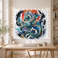 thumbnail image 5 of Mythical Hippocampus Creature with Head Horse Body, Serene Japanese Inspired for Japanese Art Lovers, Wall Decor, Graduation Gift, Tapestry Wall Hanging for Dorm and Living Room, 5 of 7
