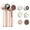 pink, variant on LEEYNEER Rechargeable Multifunction Exfoliator Scrubber Facial Massager Cold And Hot Compress Electric Facial Spin Cleansing Brush Set
