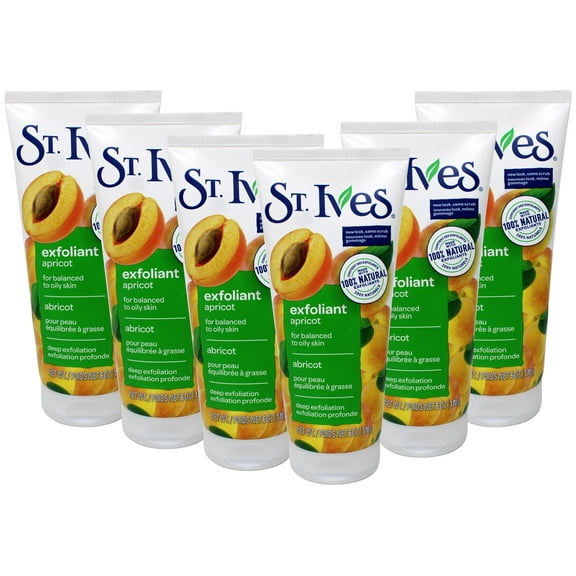 St. Ives Face Scrub, Apricot 6 oz (Pack of 6)