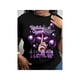 thumbnail image 1 of Queen's Birthday Queen Pattern T-Shirt, Cotton Blend, Casual Round-Neck T-Shirt With Balloon And Lip Print, Regular Length, Knitted Fabric, Suitable For All Seasons, Allseason Top| Humorous Design, 1 of 7