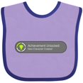 thumbnail image 3 of Inktastic Achievement Unlocked: New Character Created Boys or Girls Baby Bib, 3 of 4