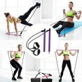 thumbnail image 2 of FRCOLOR 2pcs Adjustable Pilates Stick Exercise Equipment for Full Body Workout (Purple), 2 of 8