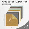 Patterned Craft Paper Boho Scrapbook Paper 12x12 - 24 Sheets/24 Designs Double-Sided Textured ...