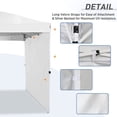 thumbnail image 4 of EAGLE PEAK Sunwall/Sidewall for 10x10 Straight Leg Canopy only, 1 Sidewall, White, 4 of 8