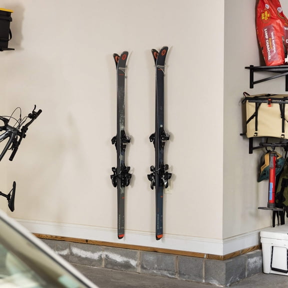 Crystal Clear Wall Mount Ski Rack 2-Pack