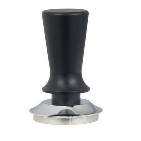 

51mm Calibrated Pressure Tamper for Coffee and Espresso - 304 Stainless Steel with Spring Black