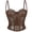 🔥 Coffee, variant on Body Shaper for Women Shapewear Women Tight Fitting Fishbone Corset Eyelash Lace Shoulder Strap Corset Straps Tank Soft and Comfortable for Work & Office Green M