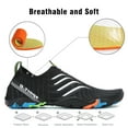 thumbnail image 5 of SAGUARO Womens Water Shoes Mens Aqua Shoes Quick Dry Sports Beach Swim Diving With Non-Slip Sole Black, 5 of 8