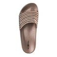 thumbnail image 3 of Roxoni Women's Flat Slide Sandals with Pearl Detail Strap, Indoor/Outdoor -sizes 6 to 11 -style #3102, 3 of 7